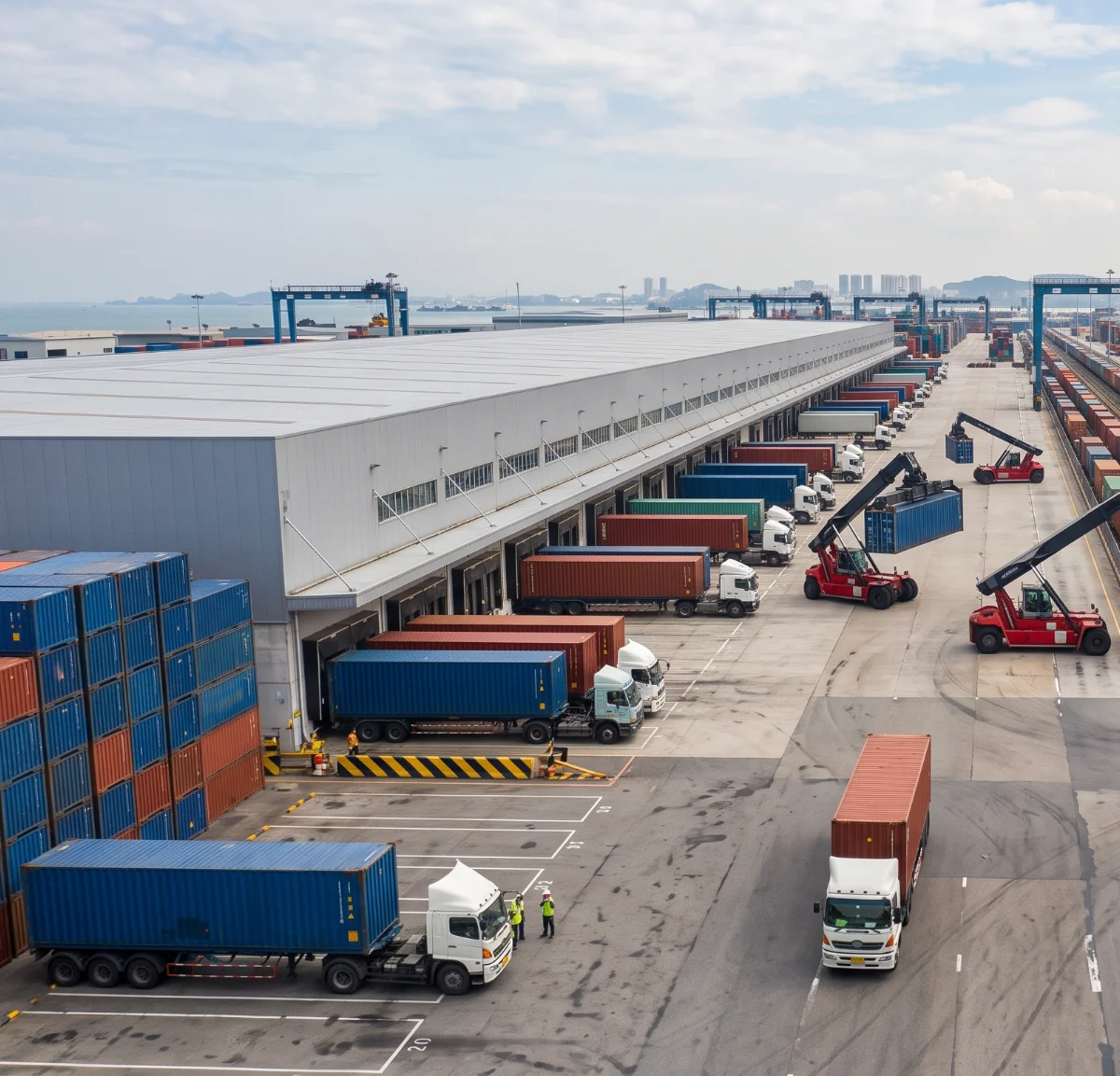 Container vessel carrying freight to Papua New Guinea